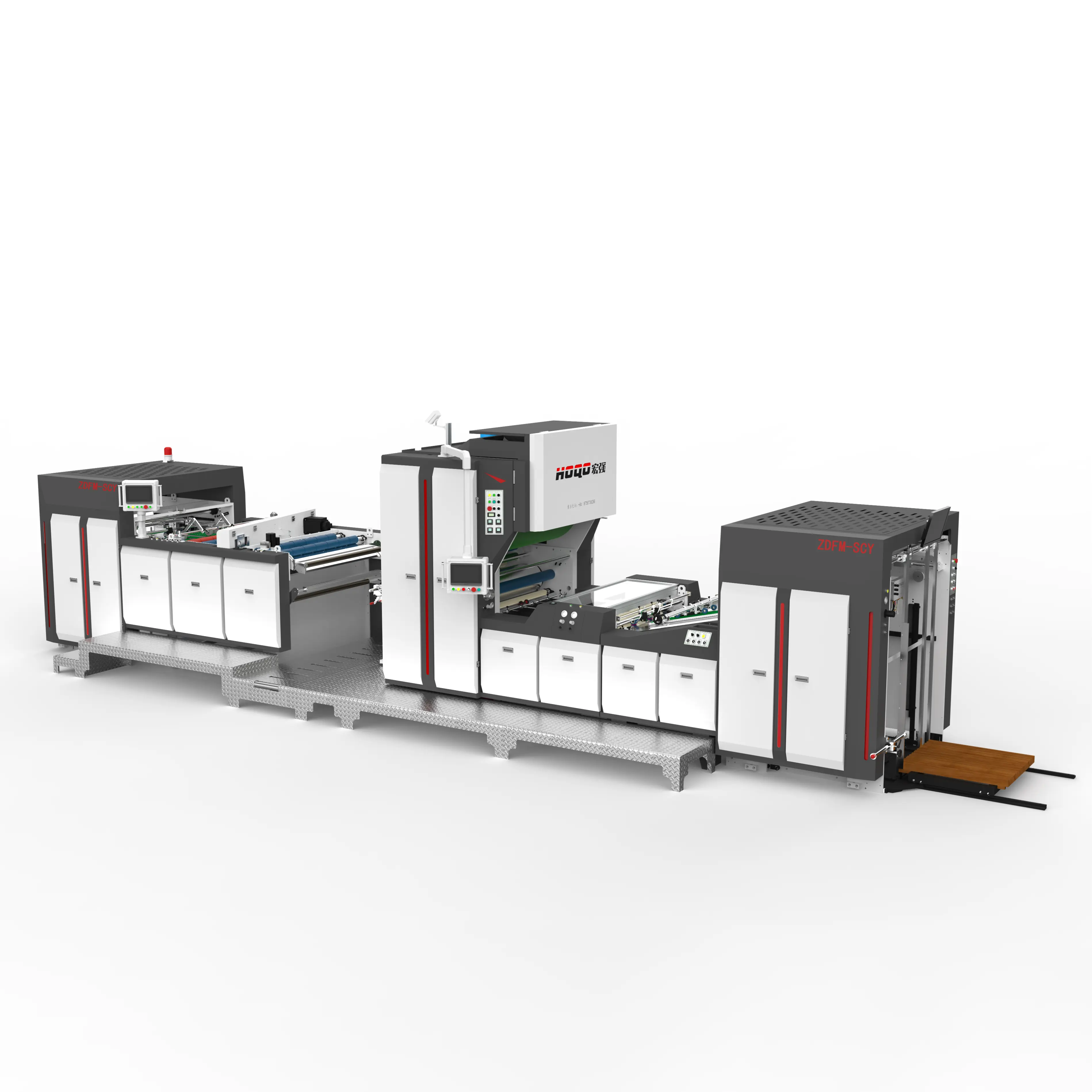 Mesin Laminating Serbuk Penyingkiran Servo Pintar Servo Rantai